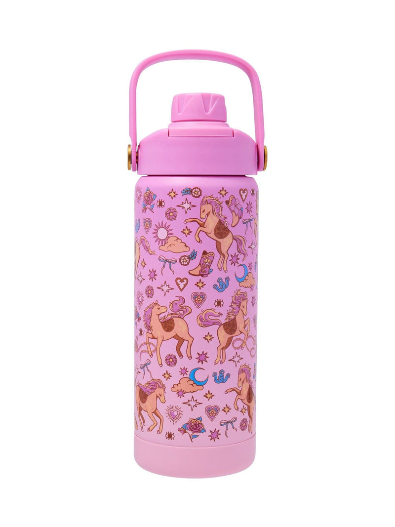 Smiggle Pink Wildflower drink bottle 550ml - British product