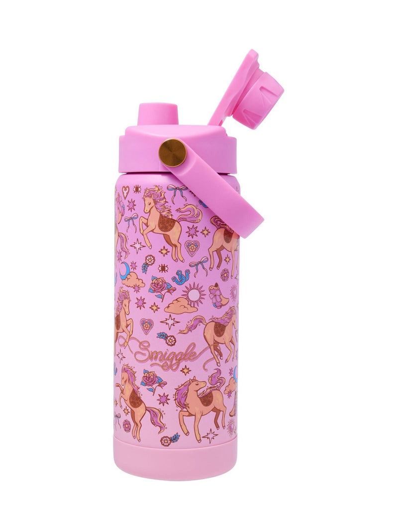 Smiggle Pink Wildflower drink bottle 550ml - British product