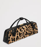 Alaïa Le Teckel leopard print clutch bag, imported from the UK