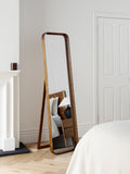 John Lewis Mid Century cheval mirror walnut, imported from the UK