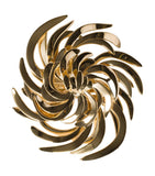 Miu Miu gold-tone floral brooch 100% brass - British product