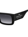Marc Jacobs black rectangular flap top sunglasses, UK version