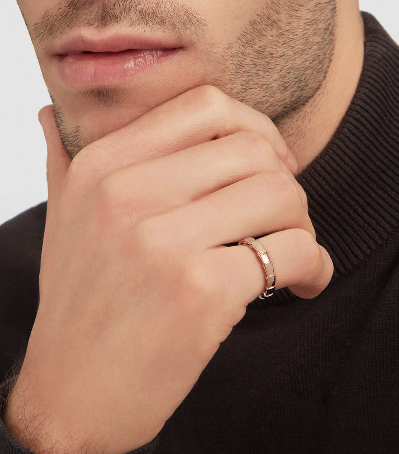 Bvlgari Serpenti Viper wedding band in rose gold - British product