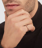 Bvlgari Serpenti Viper wedding band in rose gold - British product
