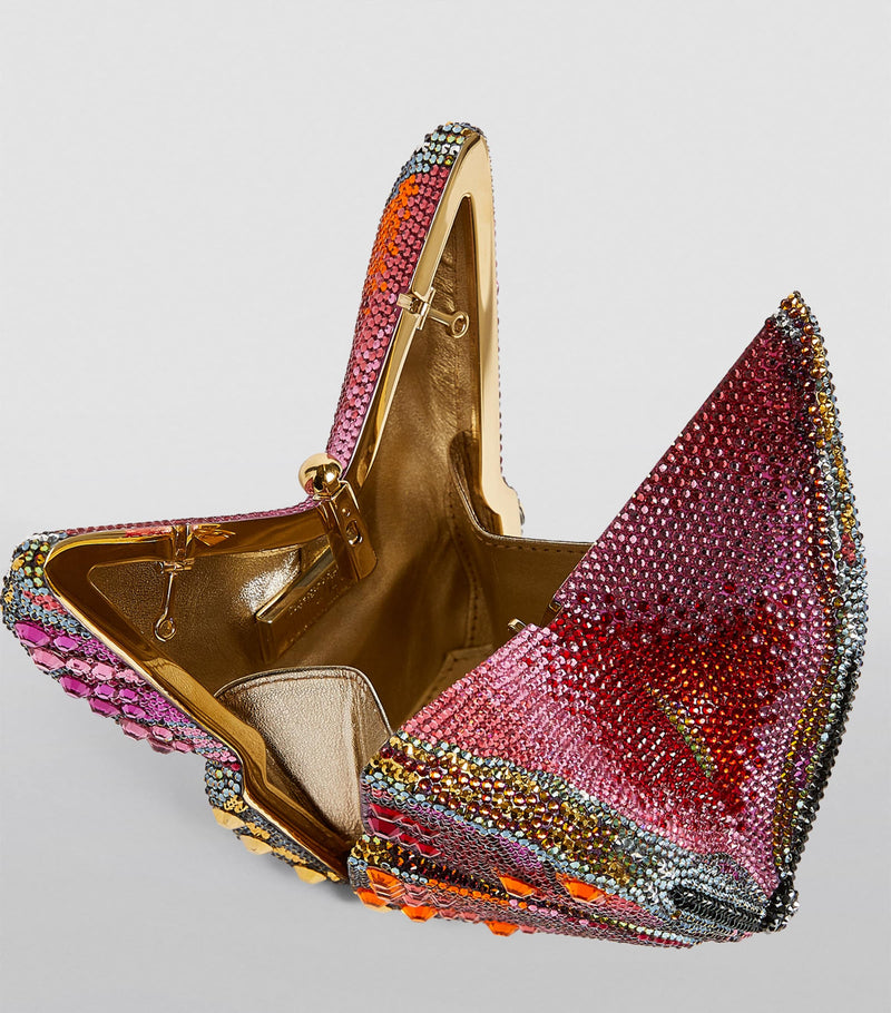 Judith Leiber Crystal Fireclipper Butterfly Clutch (British brand)