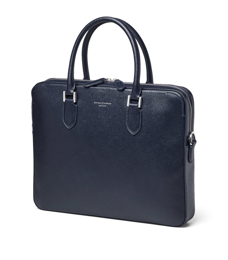 Aspinal of London Mount Street briefcase leather bag (British brand)