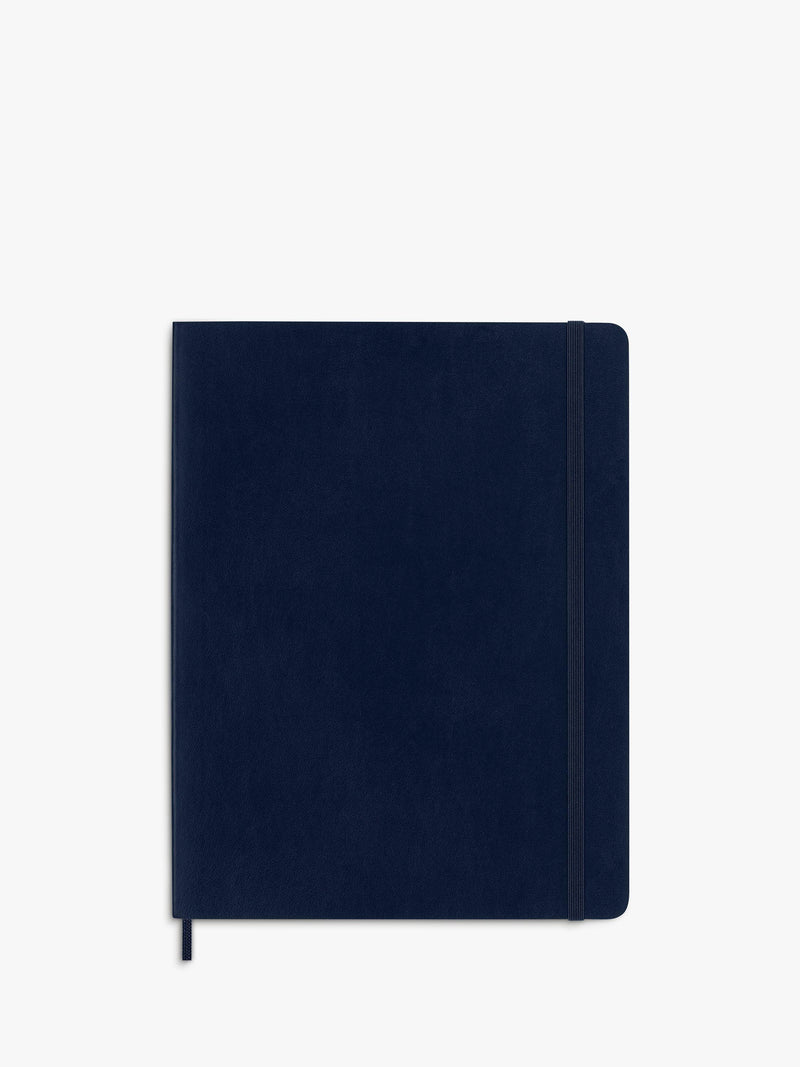 Moleskine extra large lined notebook sapphire blue, UK version