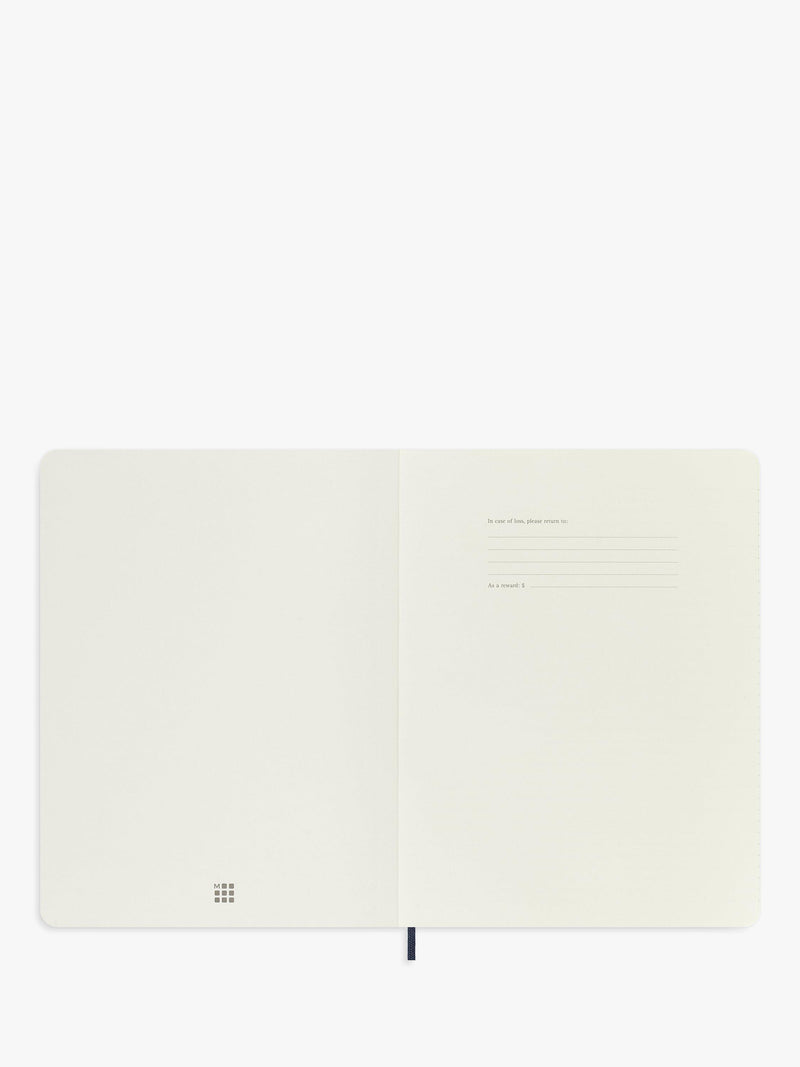 Moleskine extra large lined notebook sapphire blue, UK version