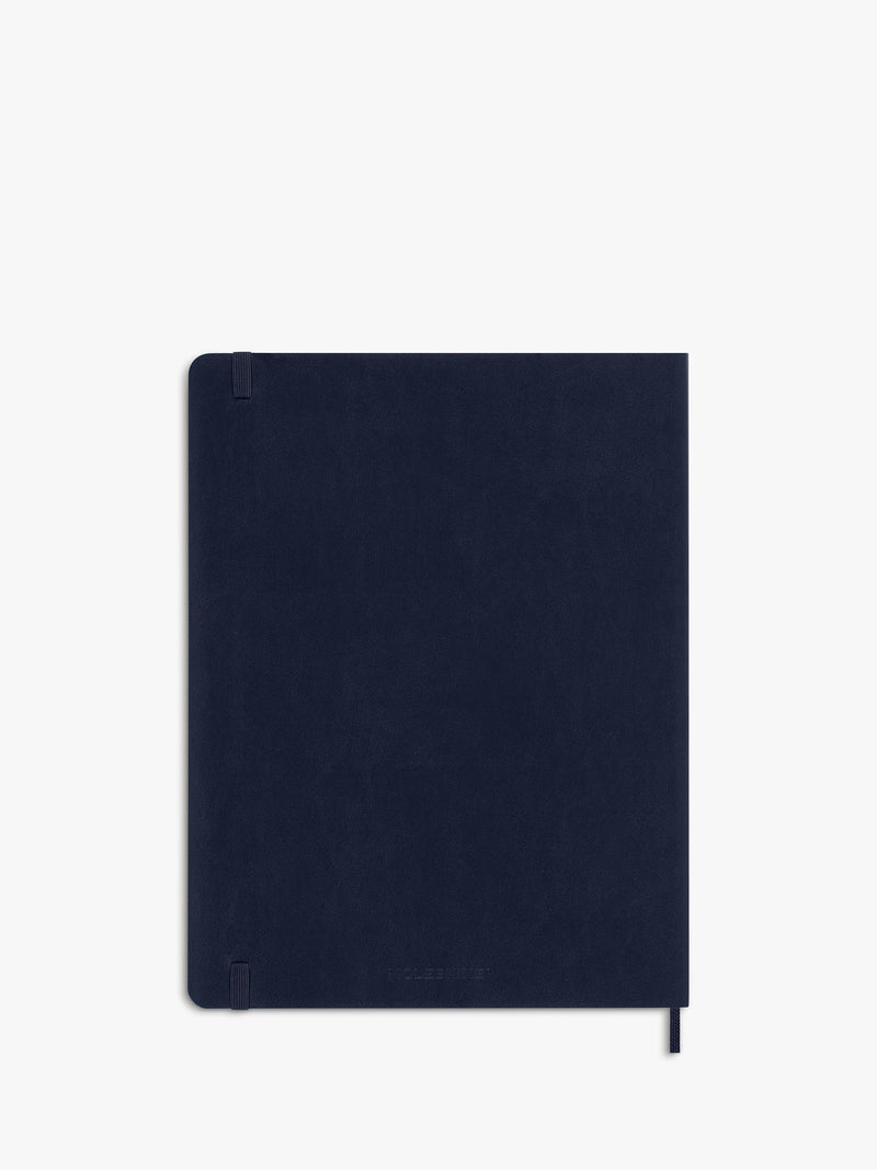 Moleskine extra large lined notebook sapphire blue, UK version