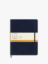 John Lewis Moleskine Extra Large Lined Notebook, Sapphire Blue- Buy online at McGrocer