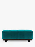 G Plan vintage footstool in plush mallard (British brand)