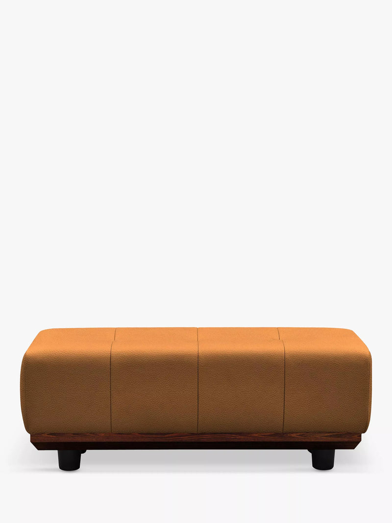 G Plan vintage leather footstool Cambridge Tan (British brand)