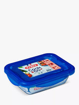 John Lewis Pyrex Cook & Go Glass Rectangular Dish with Plastic Lid, 800ml- Buy online at McGrocer