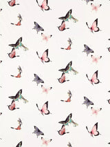 John Lewis Harlequin Emmeline Voile Fabric, Chalk/Rose/Sky- Buy online at McGrocer