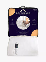 John Lewis Dreamland Heated Overblanket Ivory Single- Buy online at McGrocer