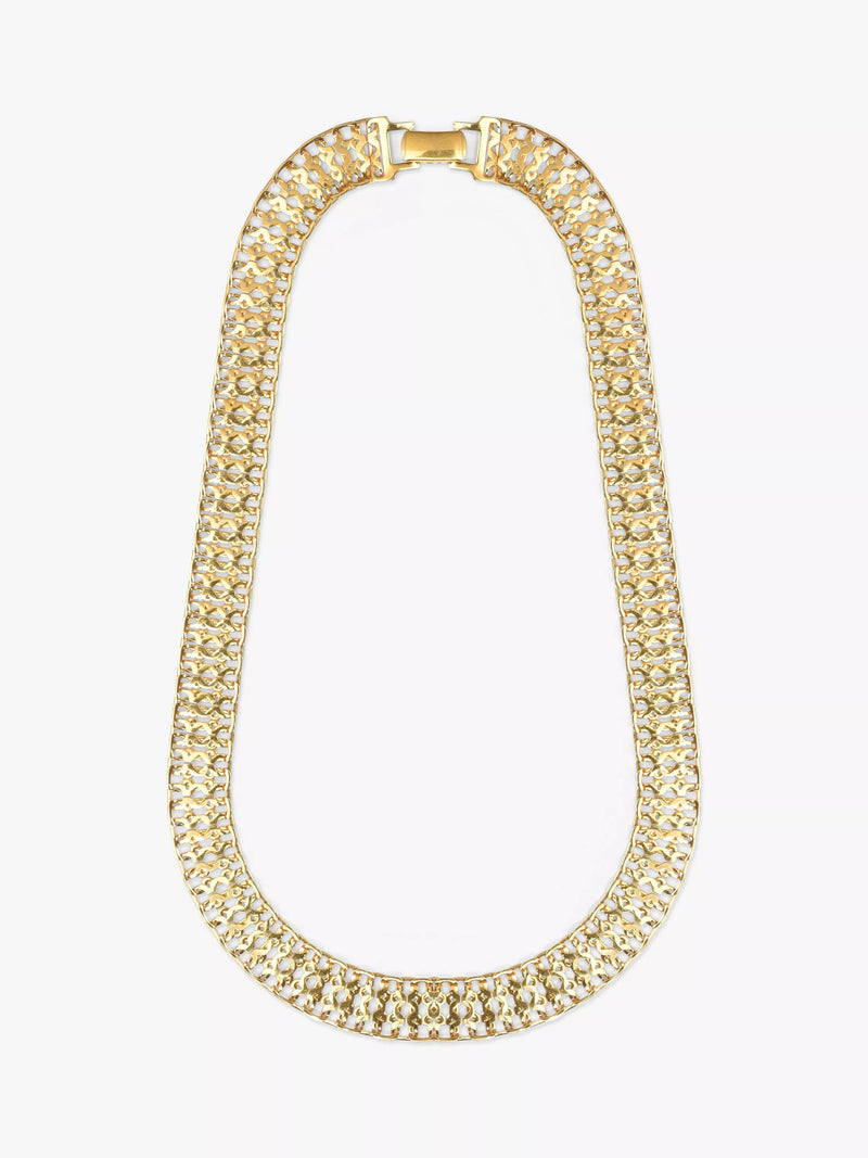 Eclectica pre-loved Monet chain necklace 22ct gold plated 43cm - British product