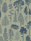 Mini Moderns Catskills forest print wallpaper L10m x W52cm, imported from the UK