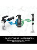 Ninja 2-in-1 immersion blender mixer silver black, imported from UK