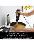 Ninja 2-in-1 immersion blender mixer silver black, imported from UK