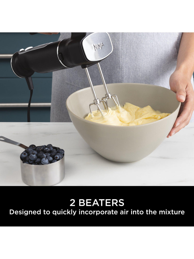 Ninja 2-in-1 immersion blender mixer silver black, imported from UK