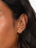 Astrid & Miyu Cosmic Star huggie earrings gold cubic zirconia, UK version