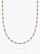John Lewis Daisy London 18 Carat Gold Plated Enamel Bead Chain Necklace 45cm- Buy online at McGrocer