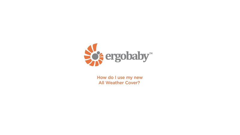 Ergobaby baby carrier all weather cover in charcoal black - British product