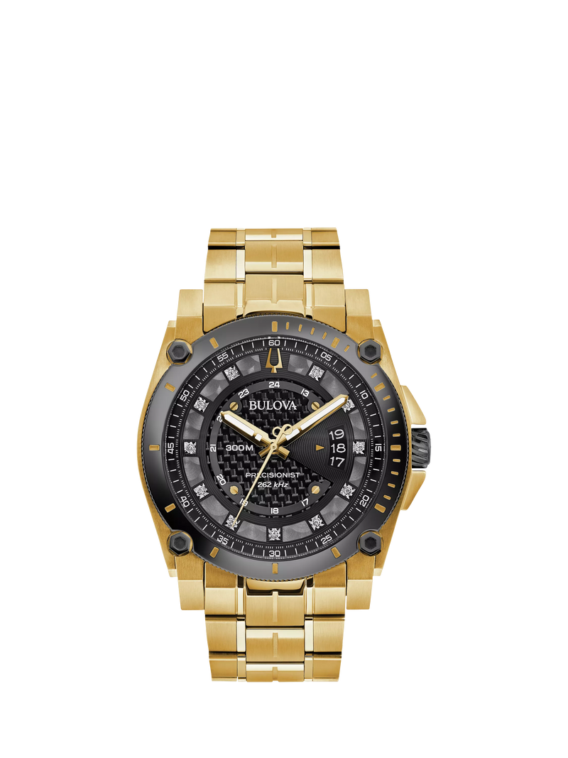 Bulova Precisionist diamond watch 46.5mm, imported from the UK