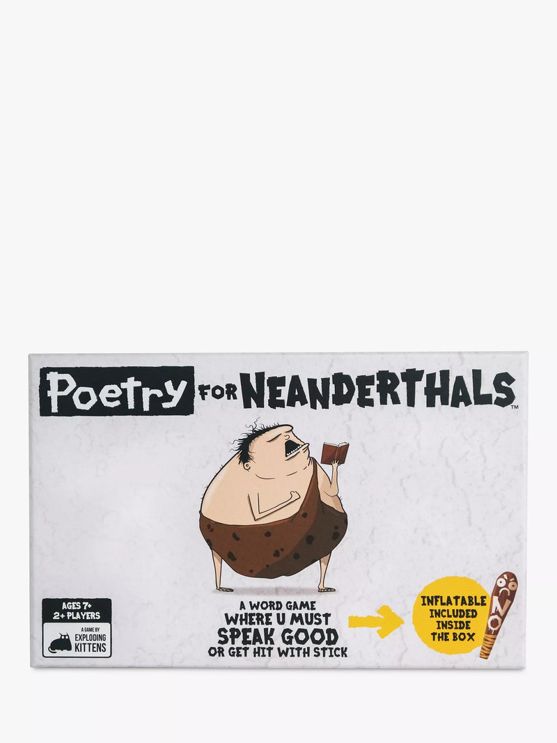 Asmodee Poetry For Neanderthals word game, imported from the UK