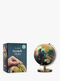 Luckies scratch world map globe in multi colors, 14cm, UK version