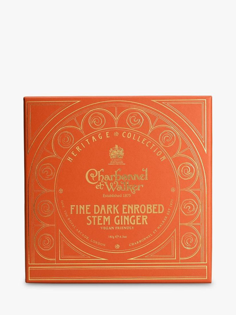 Charbonnel et Walker dark chocolate enrobed stem ginger 175g - British product