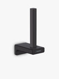 Hansgrohe vertical wall-mounted toilet roll holder in matt black, UK version