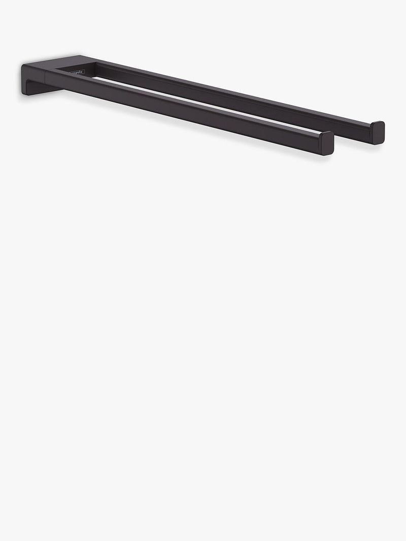 Hansgrohe AddStoris wall-mounted twin towel rail, UK version