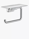 Hansgrohe AddStoris Wall-Mounted Toilet Roll Holder with Shelf