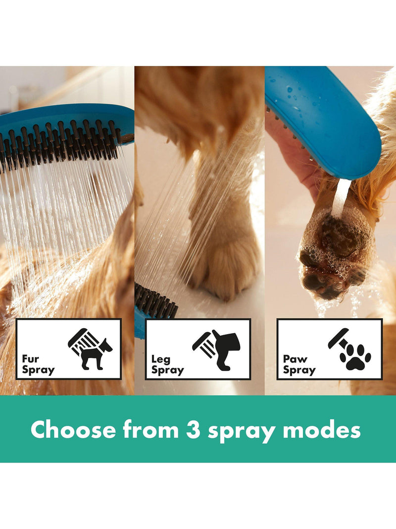 Hansgrohe dog shower head with three jet types, UK version