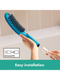 Hansgrohe dog shower head with three jet types, UK version