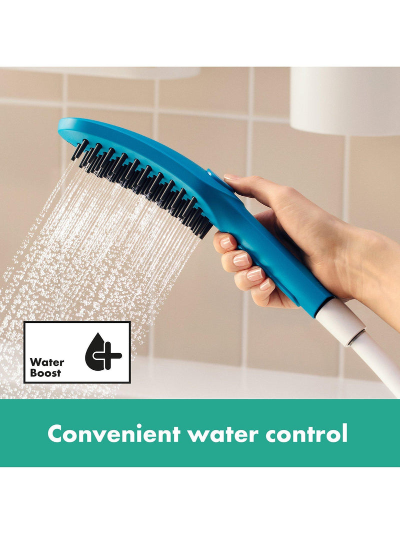 Hansgrohe dog shower head with three jet types, UK version