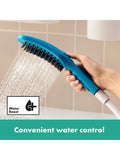 Hansgrohe dog shower head with three jet types, UK version