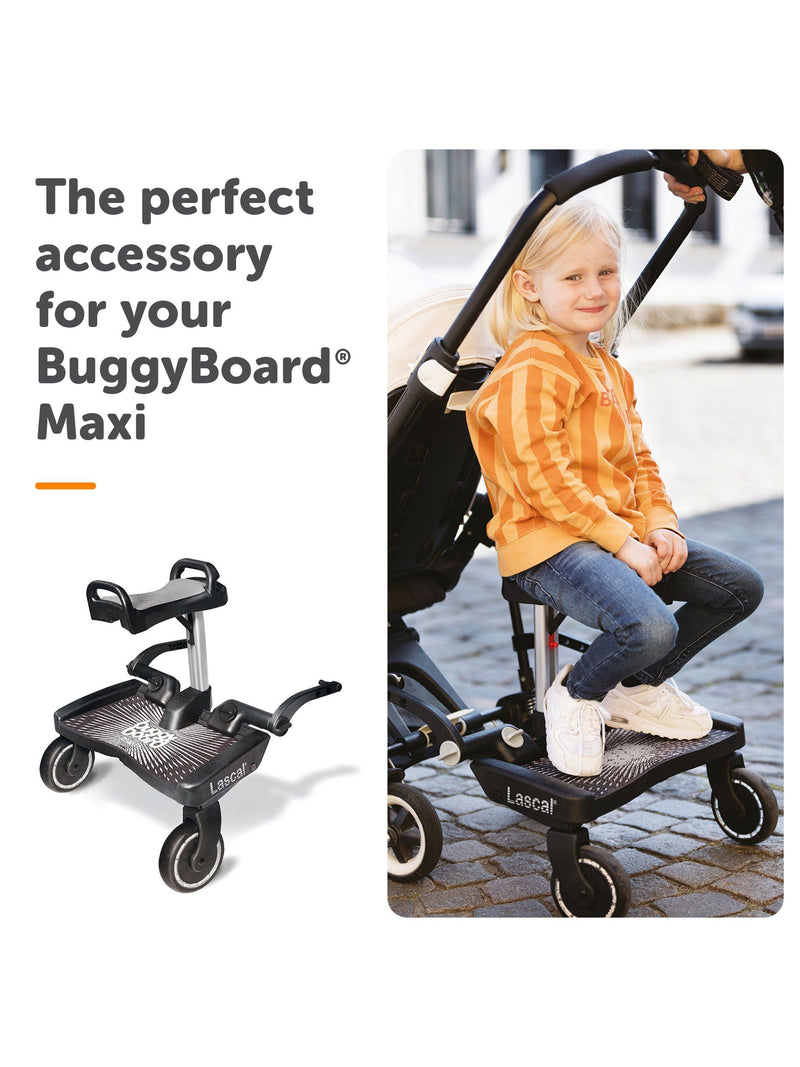 Lascal BuggyBoard Saddle in grey, UK version