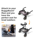 Lascal BuggyBoard Saddle in grey, UK version