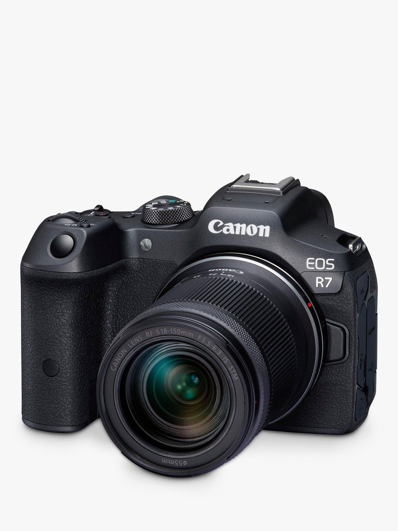 Canon EOS R7 mirrorless camera with 18-150mm zoom lens, UK version