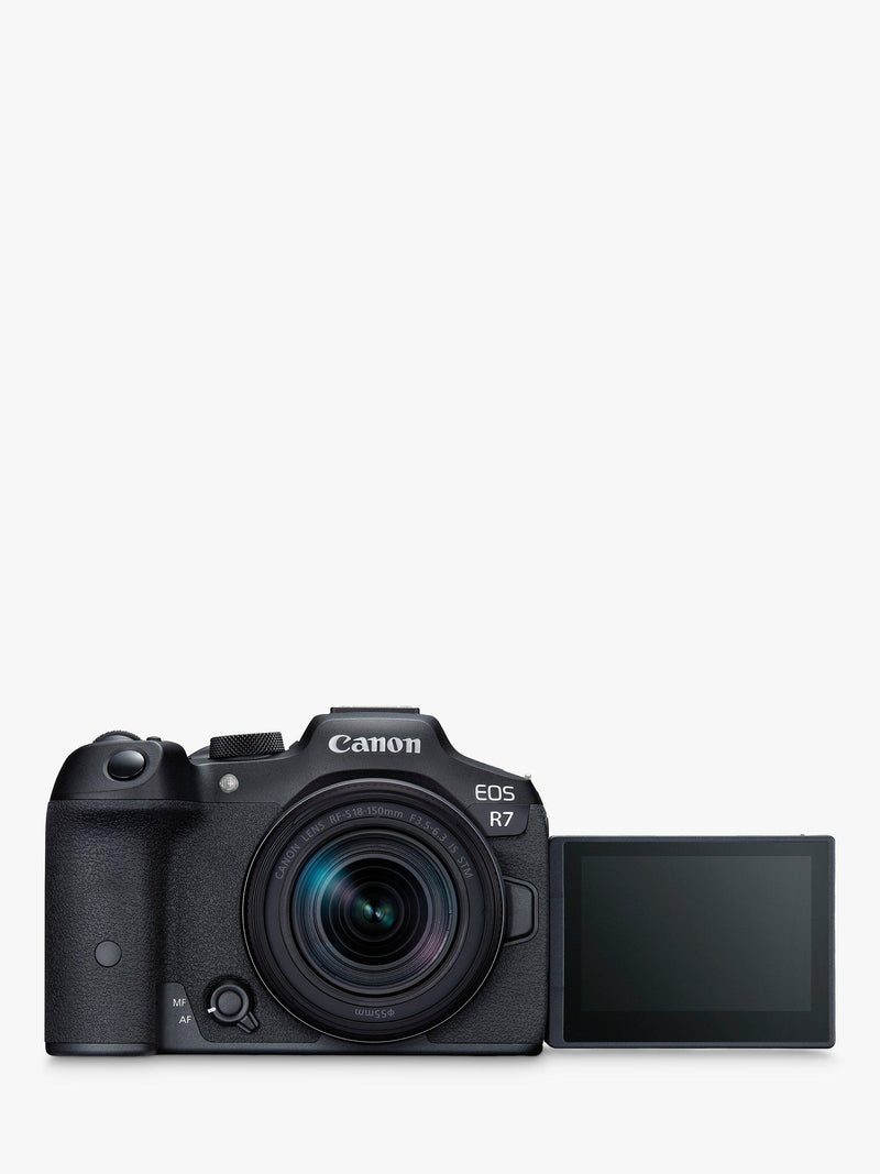 Canon EOS R7 mirrorless camera with 18-150mm zoom lens, UK version