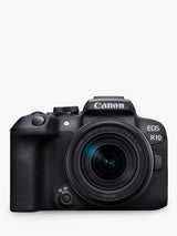 John Lewis Canon EOS R10 Compact System Camera with RF-S 18-150mm Zoom Lens, 24.2MP, 4K Ultra HD, Black- Buy online at McGrocer
