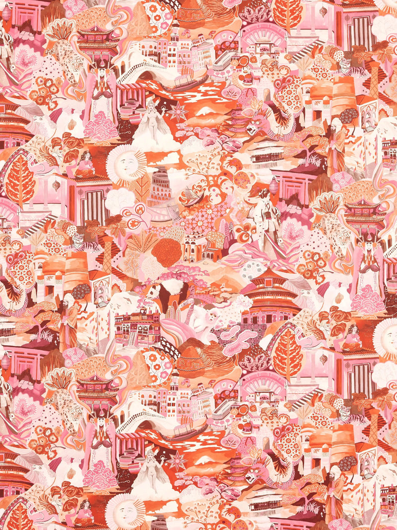 Harlequin Journey of Discovery Satin Furnishing Fabric