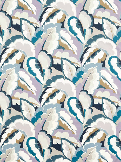 John Lewis Harlequin Calathea Satin Furnishing Fabric, Cornflower/Azul/Shiitake/Wild Water- Buy online at McGrocer