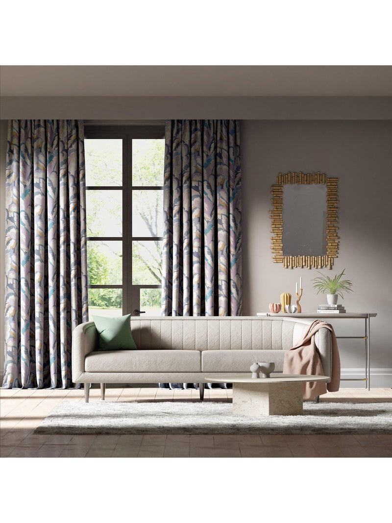 Harlequin Calathea satin furnishing fabric (British brand)
