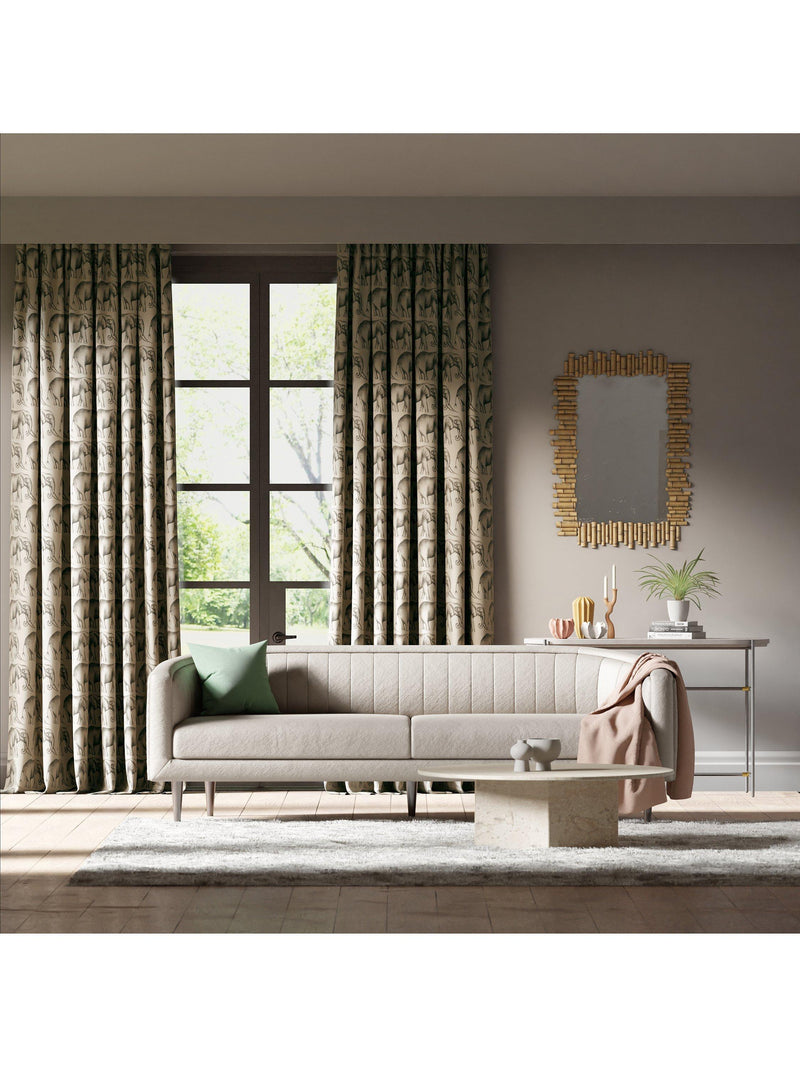 Harlequin Savanna Elephant fabric in grey, furnishing fabric (British brand)