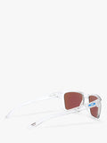 Oakley Sylas rectangular sunglasses clear frame mirrored blue (British brand)