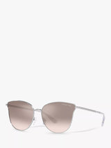John Lewis Michael Kors MK1120 Women's Salt Lake City Round Sunglasses Silver/Beige Gradient- Buy online at McGrocer