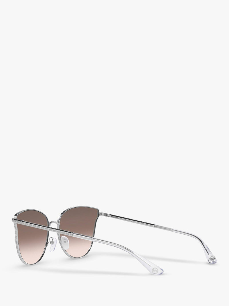Michael Kors round sunglasses silver beige gradient UK version